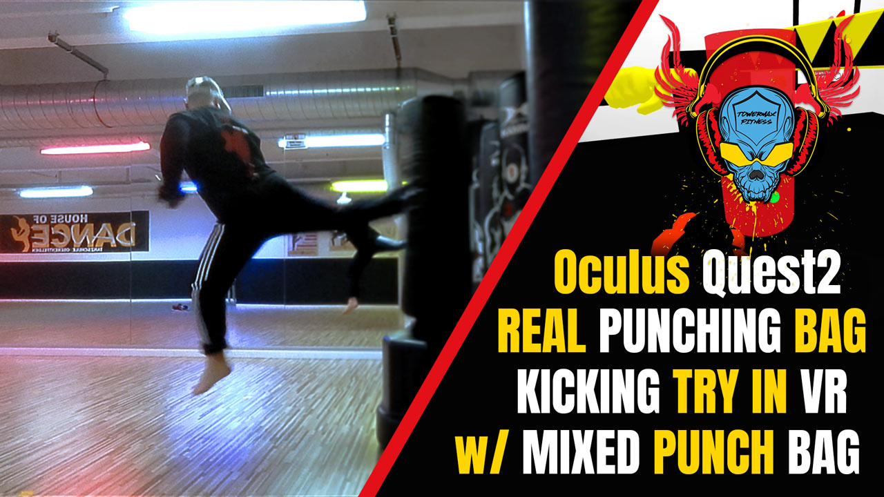 How it works kicking a punching bag in virtual reality without tracking feet? 1