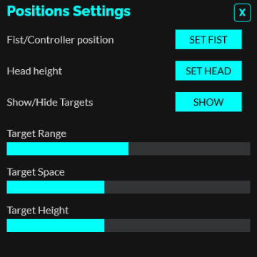 tower workout positions settings