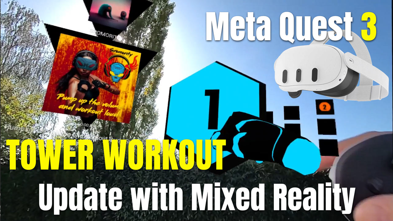 Exploring the New Tower Workout Update with Meta Quest 3 Mixed Reality and More 6